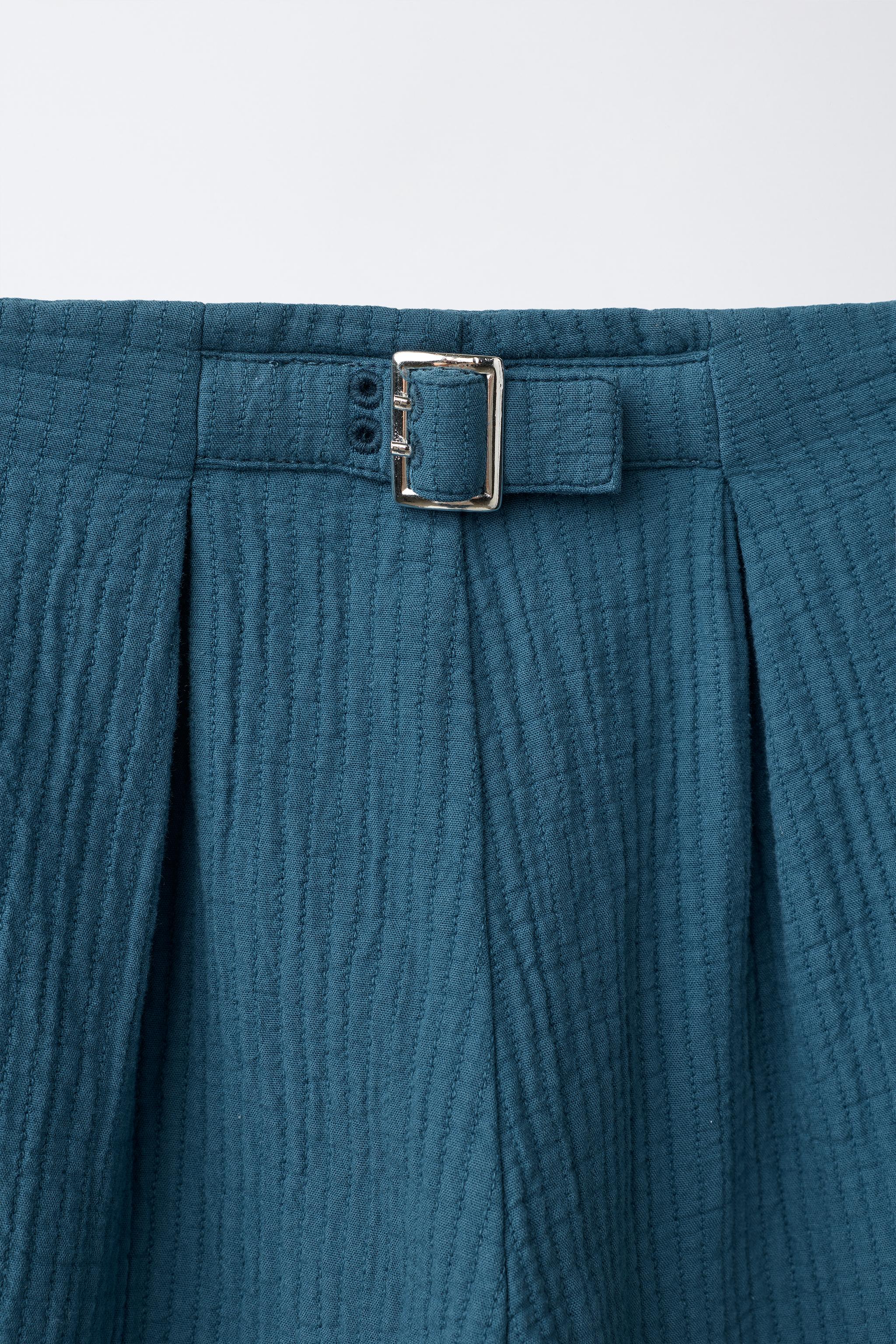 TEXTURED BALLOON PANTS